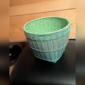Mint Green Woven Basket